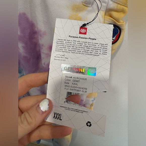 NWT- 686 Greatful Dead Everywhere performance Joggers - Picture 5 of 11